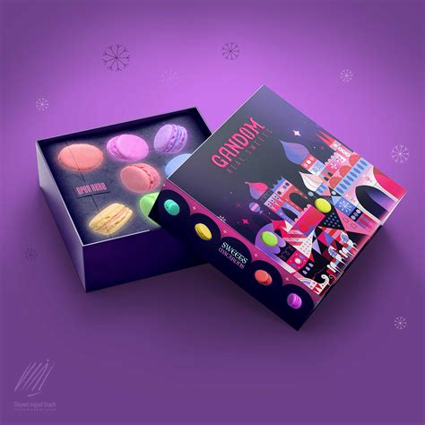 Macaron Pastry Packaging Design (CONCEPT) on Behance