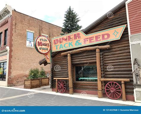 Heartland Tv Series Diner High River Alberta Canada Editorial Stock