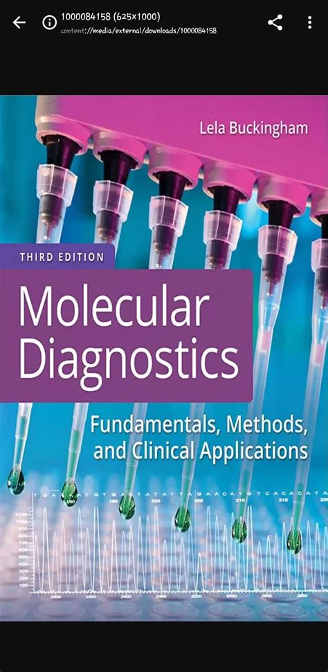 Molecular Diagnostics Fundamentals Methods And Clinical Applications By Lela Buckingham Phd