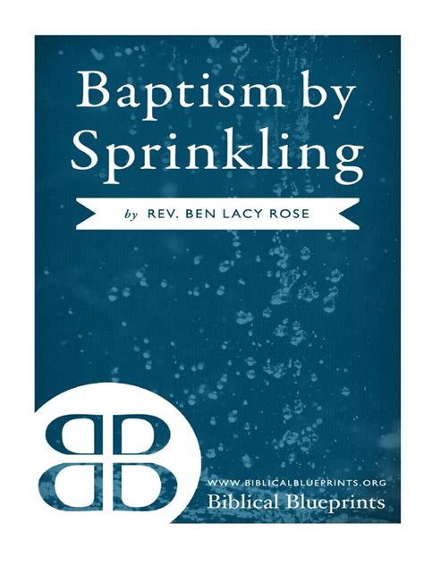 Baptism by Sprinkling | PDF | Baptism | John The Baptist