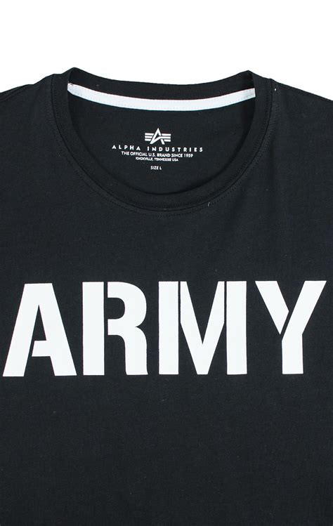 Футболка ALPHA INDUSTRIES ARMY T black, купить в Интернет-магазине ...