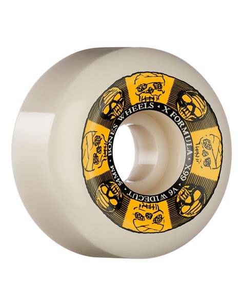 Rodas De Skate Bones X Formula V6 54mm 99A Black Gold