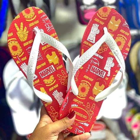 Chinelo Top Marvel Logomania Havaianas Criança Unissex Promotop