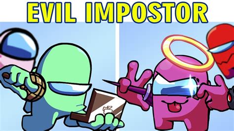 Friday Night Funkin Vs Evil Impostor X Pink And Green And Bf X Demo