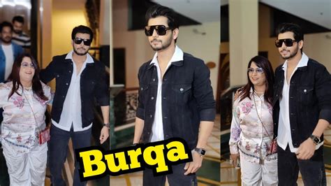 Abhishek Nigam With Mother Comes At Burqa Song Launch Opposite Sana