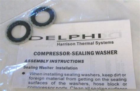 New Delphi Compressor Manifold Seal Sealing Washer Kit Harrison GM A C