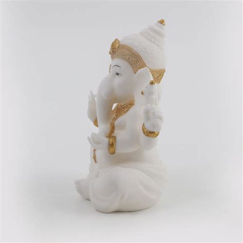 Buy Dhyana Polyresin Sitting Ganesha Figurine From Home Centre At Just