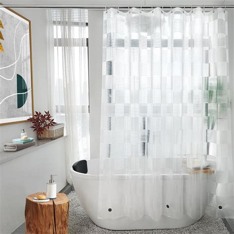 Eurcross Plastic Clear Shower Curtain Liner X Heavyweight Eva