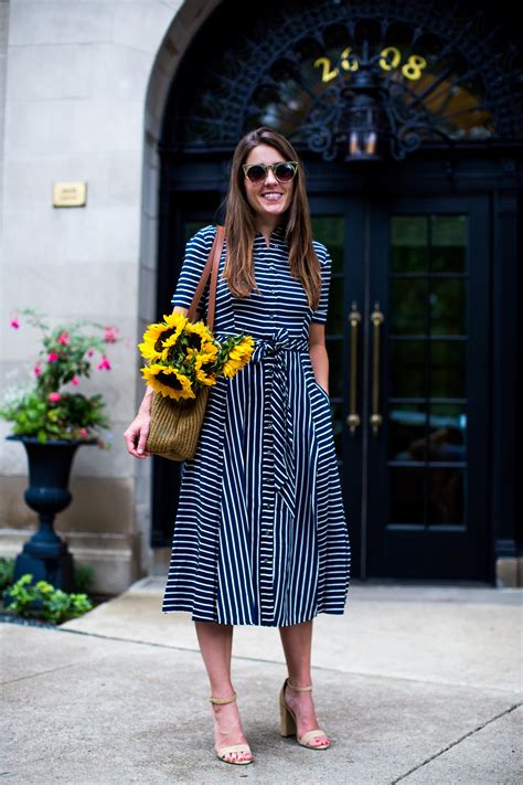 Stripe Midi Dress From J Crew Ladylike Style Sequins And Stripes