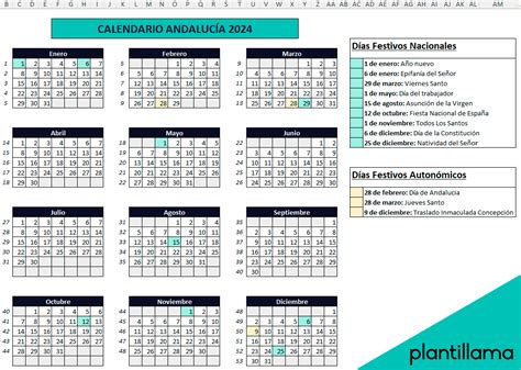 Calendario Laboral Andaluc A En Excel Descargar Gratis