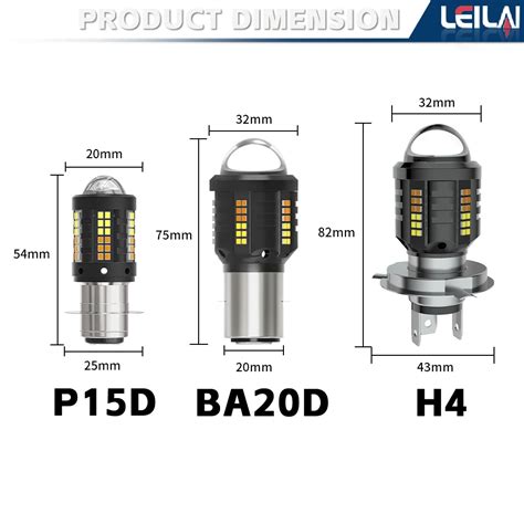 Reflektor Motocyklowy Ar Wki LED H4 Hi Lo Wi Zka Lampa Motocyklowa