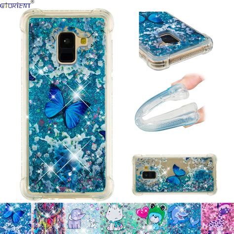 Funda Protectora Completa Con Purpurina Para Samsung Galaxy A8 Carcasa