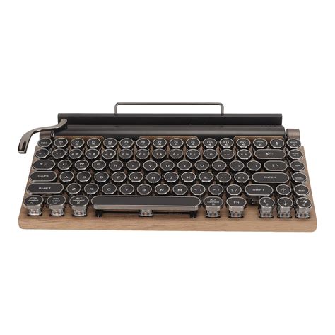 Typewriter Wireless Keyboard Typewriter Style Mechanical Gaming