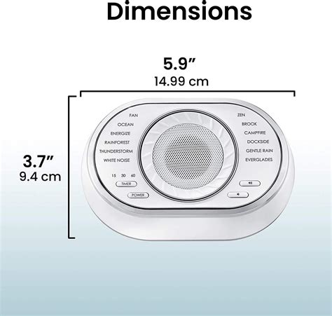 Homedics Soundsleep Ultra Portable Rechargeable Sound Machine Small