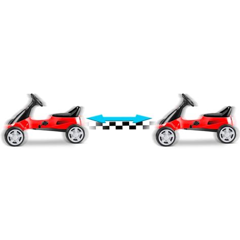 Kart Pentru Copii Cu Pedale Rosu IMK Greutate Maxima Sustinuta 30 Kg