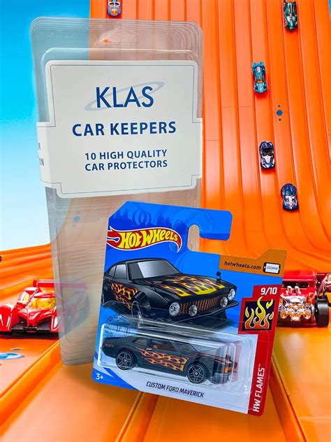 Hot Wheels Custom Ford Maverick Black Flames 9 10 HW Flames 2020 142 250 Short Card