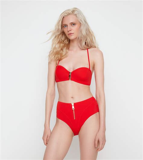 Buy Trendyol High Cut Bikini Brief In Red 6thStreet Saudi Arabia