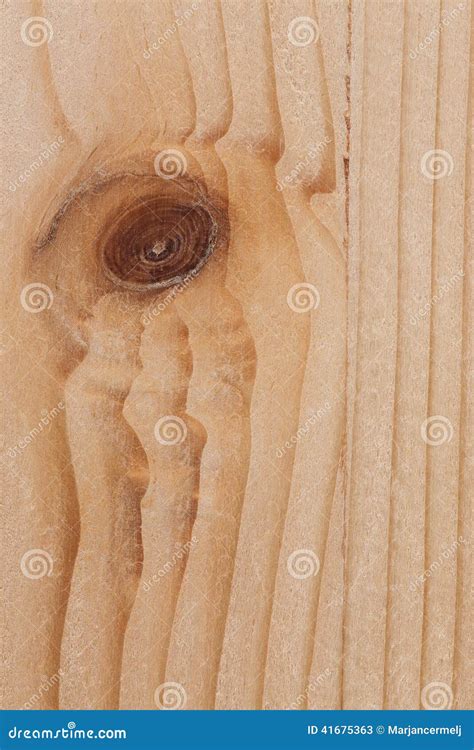 Light Pine Wood Board With Knots Texture Surface Stock Image Image Of