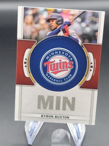 2023 Topps Series 1 Baseball Byron Buxton Commemorative Team Logo Patch