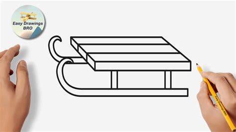 Drawing Sled Tutorial How To Draw A Sledge Easy Drawings Bro Youtube