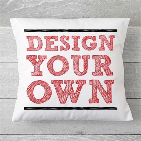 Design Your Own Personalized 14x14 Throw Pillow White Custom Pillow Design Designer Throw