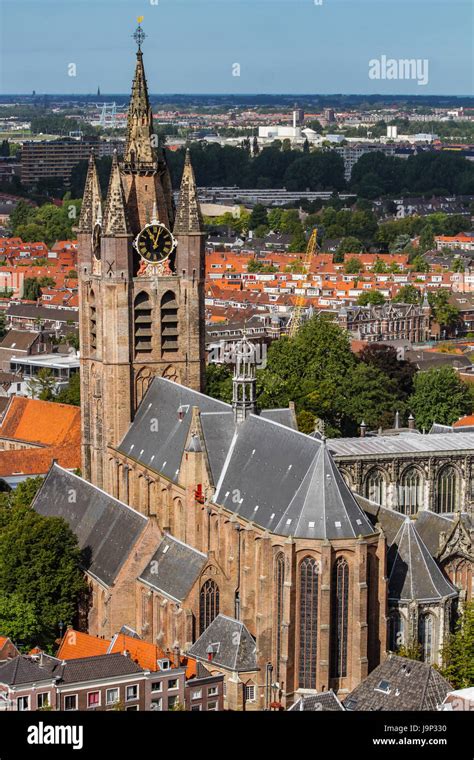 Oude Kerk Old Church Delft Netherlands Stock Photo Alamy