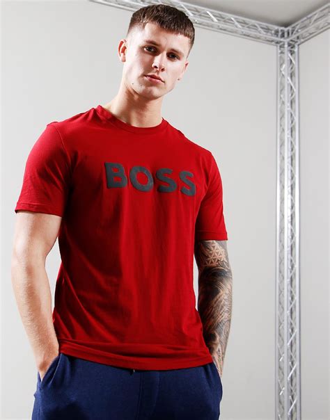 Boss Thinking 1 T Shirt Medium Red Terraces Menswear