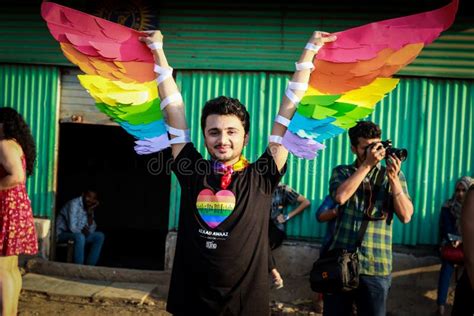 Mumbai India FEB Hundreds Of Members Of The Gay Community Take Part In The Mumbai