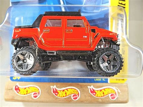 2008 Hot Wheels 15 New Models 15 40 Hummer H2 Sut Orange Variant Wchrome Orut5s Contemporary