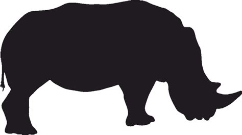 Download Black Rhinoceros Save The Rhino Indian Rhinoceros Silhouette