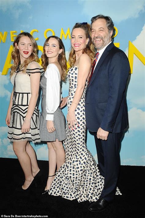 Leslie Mann And Judd Apatow Joined By Daughters Maude And Iris For