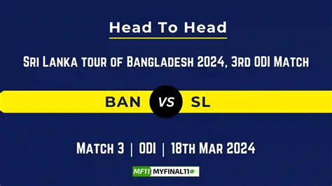 BAN Vs SL Head To Head Player Records And Player Battle Top Batsmen