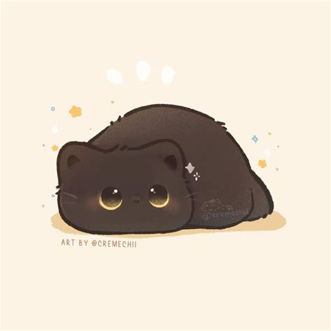 Chii Cremechii Twitter In Kawaii Cat Drawing Cute Cat