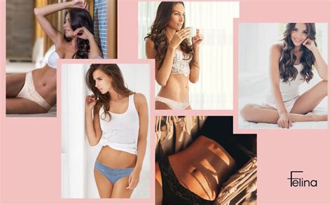 Felina Stretchy Lace Trimmed Bikini Underwear Pack Assorted Color Small Sexy Underwear