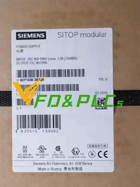 NEW Siemens 6EP1 436-3BA00 6EP1436-3BA00 Switching Power Supply 20A | eBay