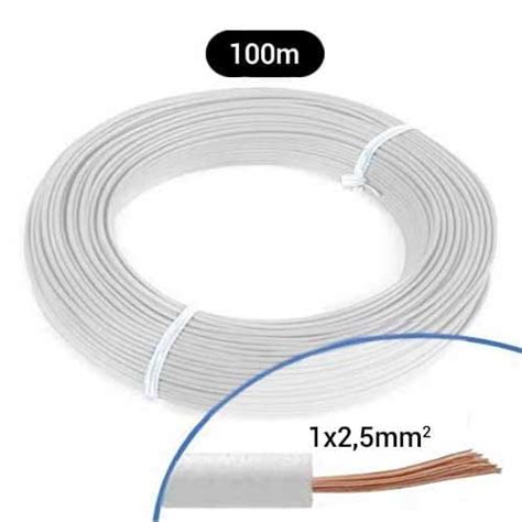 Fil électrique souple H07VK 2 5² blanc MIGUELEZ Couronne de 100m