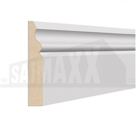 18 X 144mm 4 2m Ogee Skirting White Primed MDF Per Piece Building