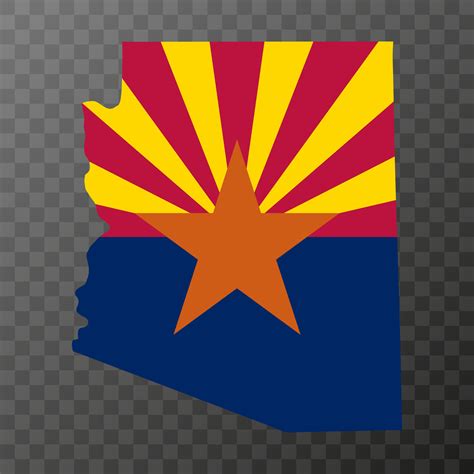 Arizona state flag. Vector illustration. 13430922 Vector Art at Vecteezy