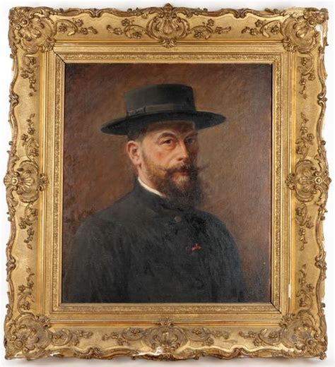 French School Th Century Portrait D Homme Au Chapeau Mutualart