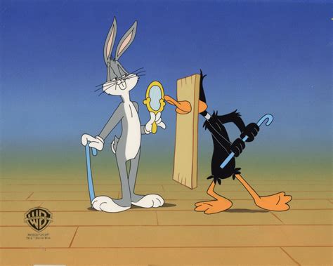 Looney Tunes Original Production Cel: Bugs Bunny and Daffy Duck ...