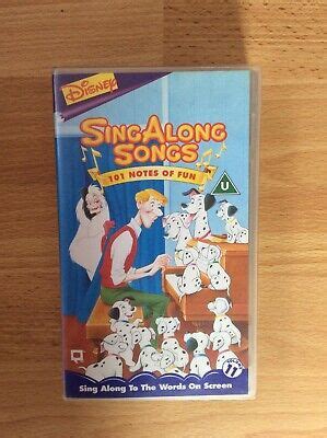 Disney Sing Along Songs Notes Of Fun Vhs Gigaswit