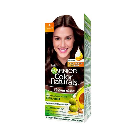 Garnier Color Naturals Creme Riche Hair Color 4 Coklat 55ml 50g Shopifull