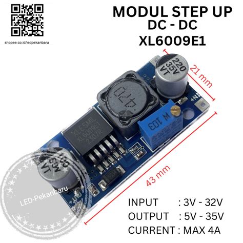 Jual Modul Step Up Xl6009 Adjustable Dc Dc Booster Menaikan Tegangan