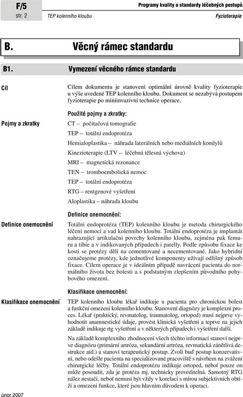 F 5 Totální endoprotéza kolenního kloubu PDF Free Download