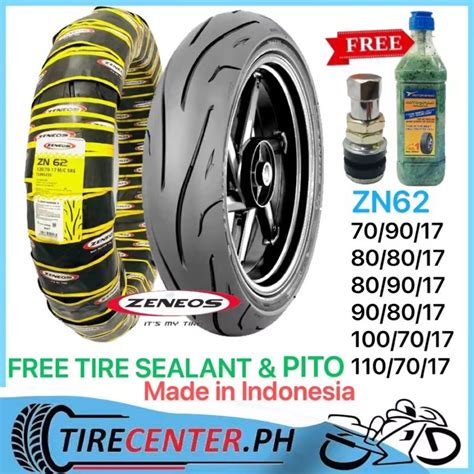 Zeneos Zn Motorcycle Free Tire Sealant Pito Tire Gulong Tubeless