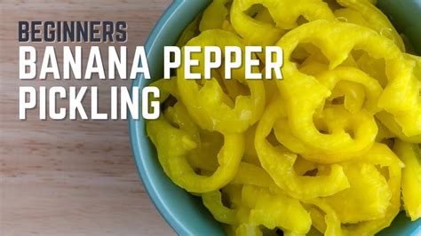 How To Pickle Banana Peppers For Beginner Canning Youtube