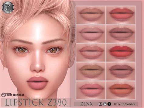 The Sims Resource Zenx Lipstick Z Hq