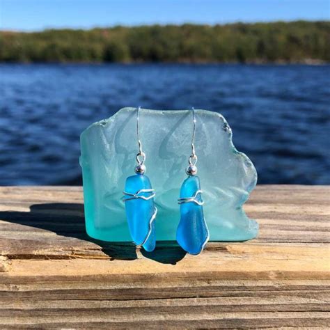 Maine Made Sea Glass Jewelry Sea Glass Earrings Lisa Marie’s Made In Maine