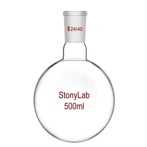 Stonylab Glass Ml Short Neck Round Bottom Flask Borosilicate Glass