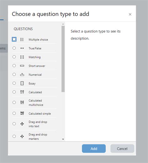 Adding Questions To A Moodle Quiz Moodle Resource Center